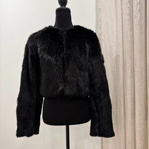 Aritzia | Babaton Black Faux Fur Cut (Small)